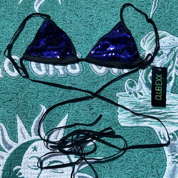 Sequin wrap bikini top - Picture 4 of 4